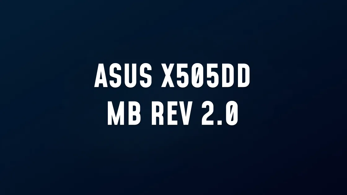 ASUS X505DD_MB_REV_2.0