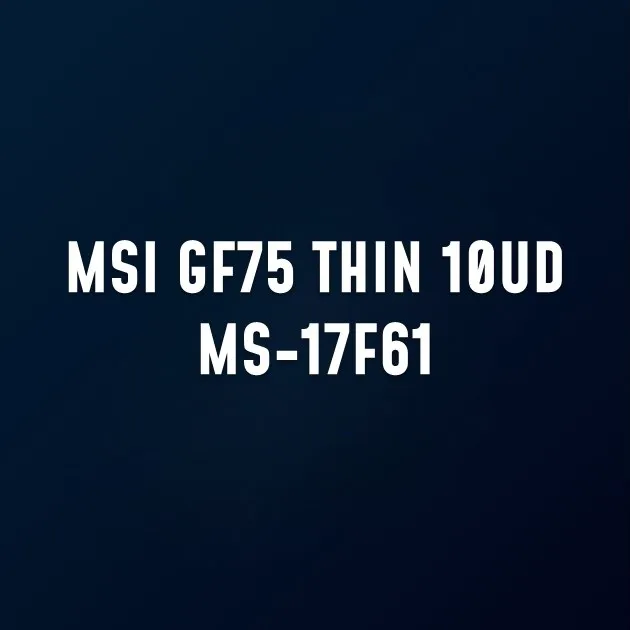 MSI GF75 THIN 10UD MS-17F61