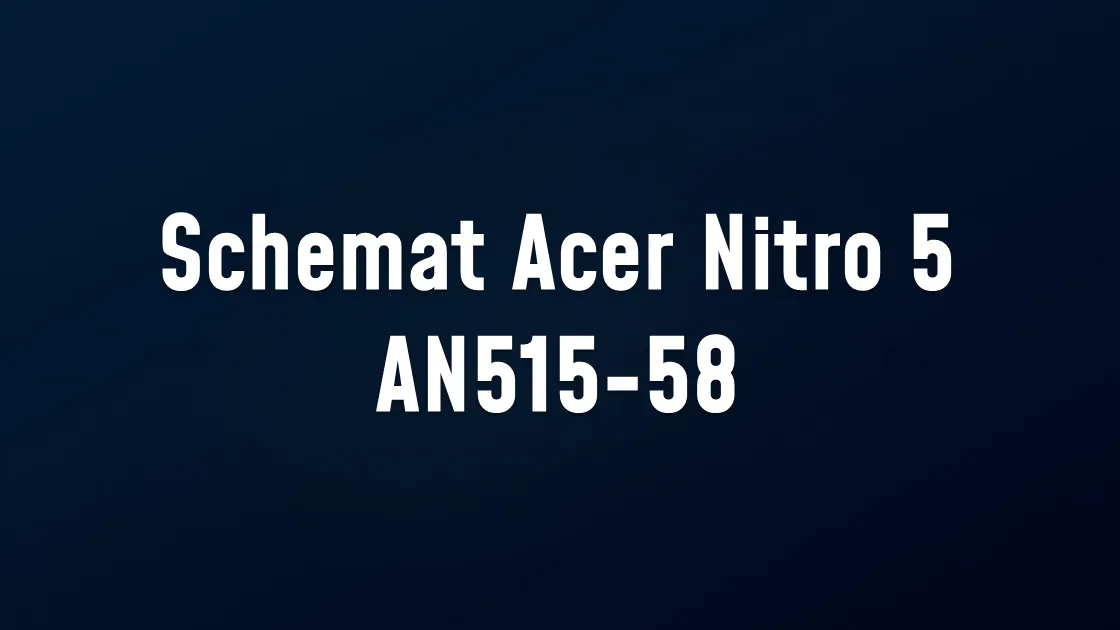Schemat Acer Nitro 5 AN515-58
