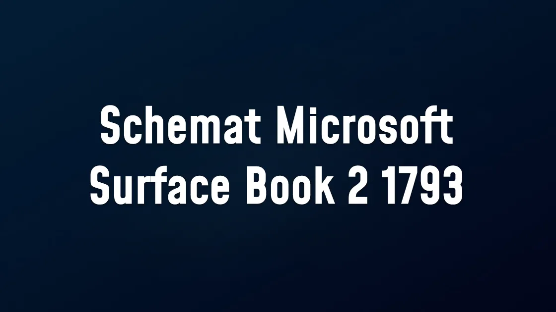 Schemat Microsoft Surface Book 2 1793