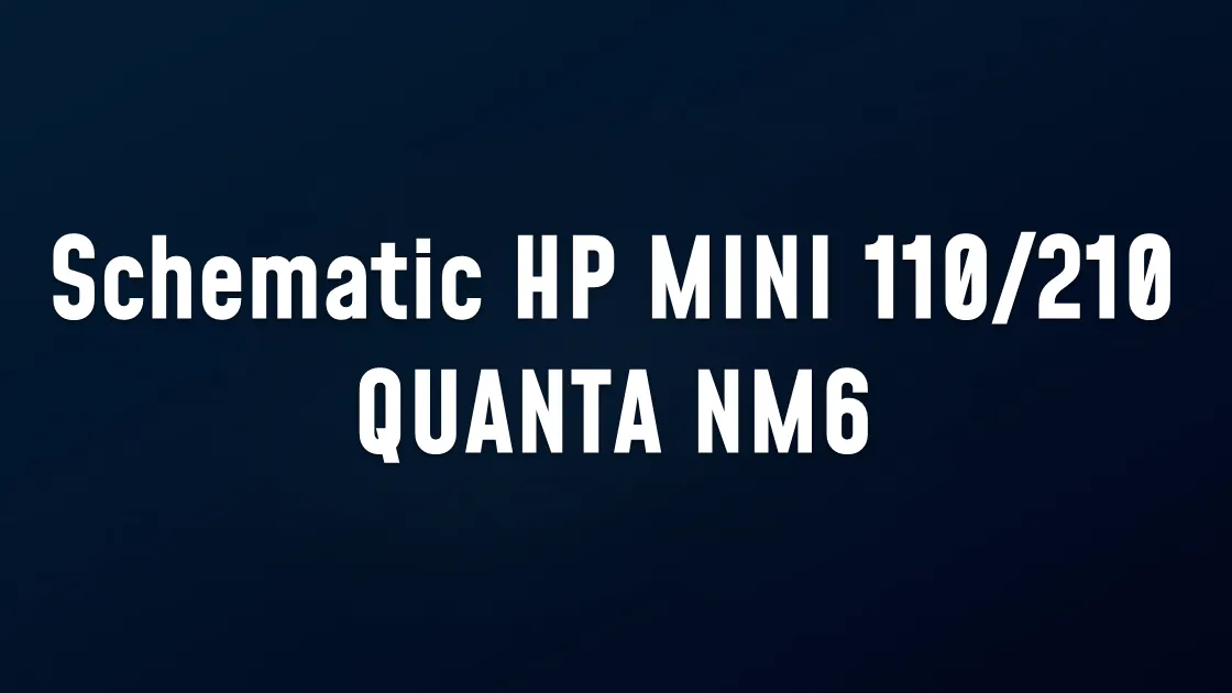 Schematic HP MINI 110/210 QUANTA NM6