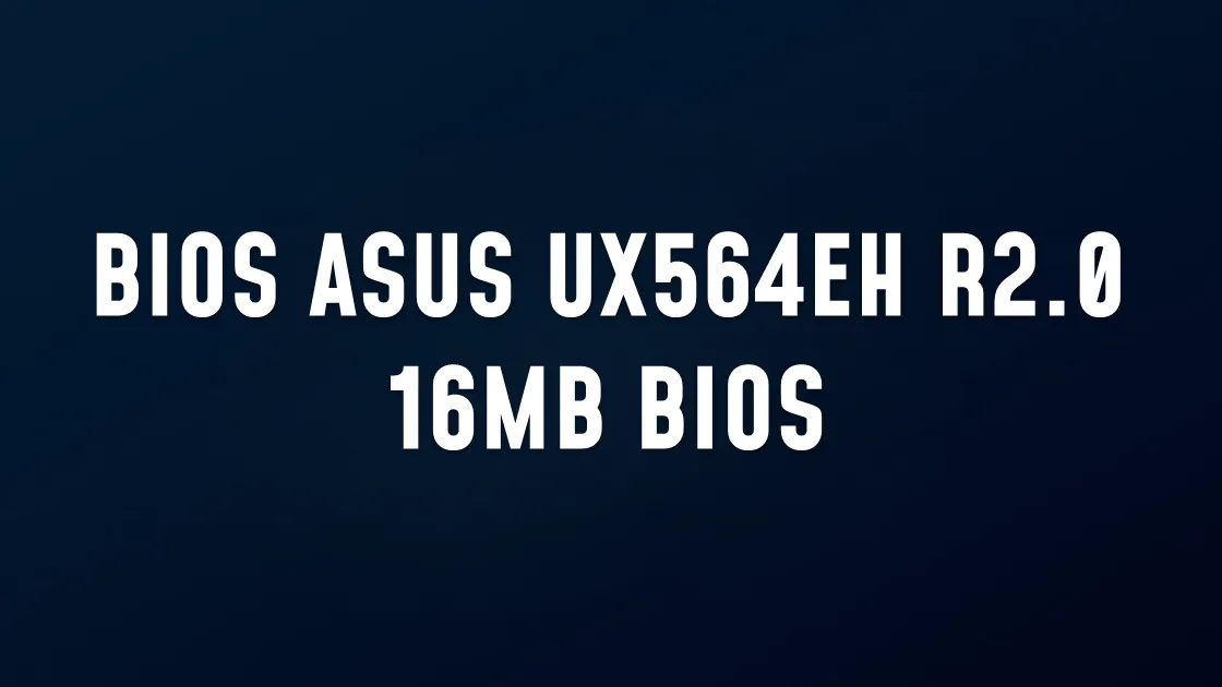 BIOS ASUS UX564EH R2.0 16MB BIN